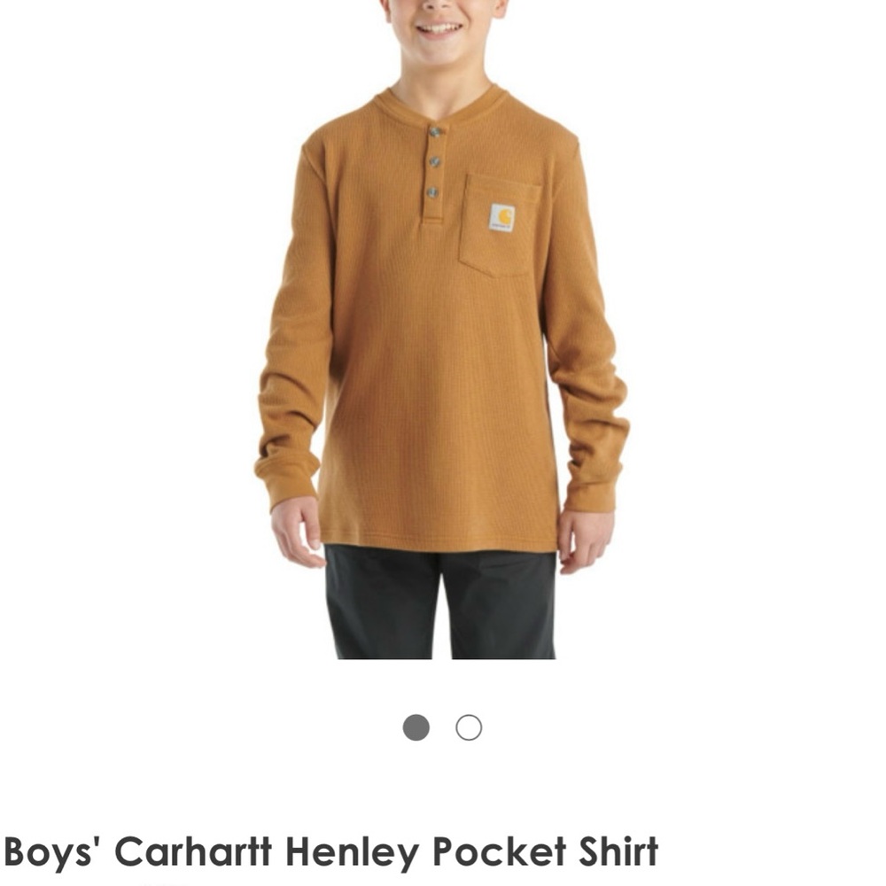 Boy’s Carhartt Henley Pocket Shirt